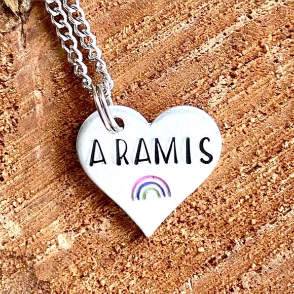 Lauren Brooke Shop Jewelry - Rainbow Necklace- Rainbow Gifts - Rainbow Jewelry - Name Necklace - Personalized